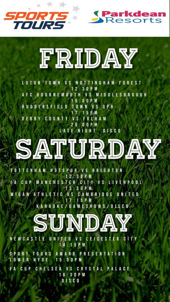 Entertainment Schedule