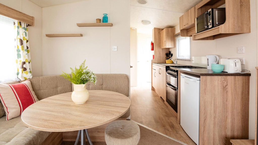 Seal Bay Classic Caravan dining area